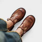Noémie - Classic Leather Mary Jane Shoes