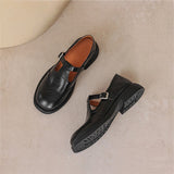 Noémie - Classic Leather Mary Jane Shoes