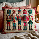 Nutcracker Parade Quilted Cushion Cover