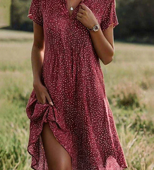 Muirgheal - Chic Midi Dress - Charlotte & Willow, back