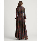 Aria™ | Timeless Checkered Maxi Dress