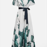 Céline - Flowing Watercolor Maxi Dress