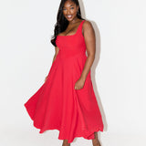 Justine - Chic Midi Dress