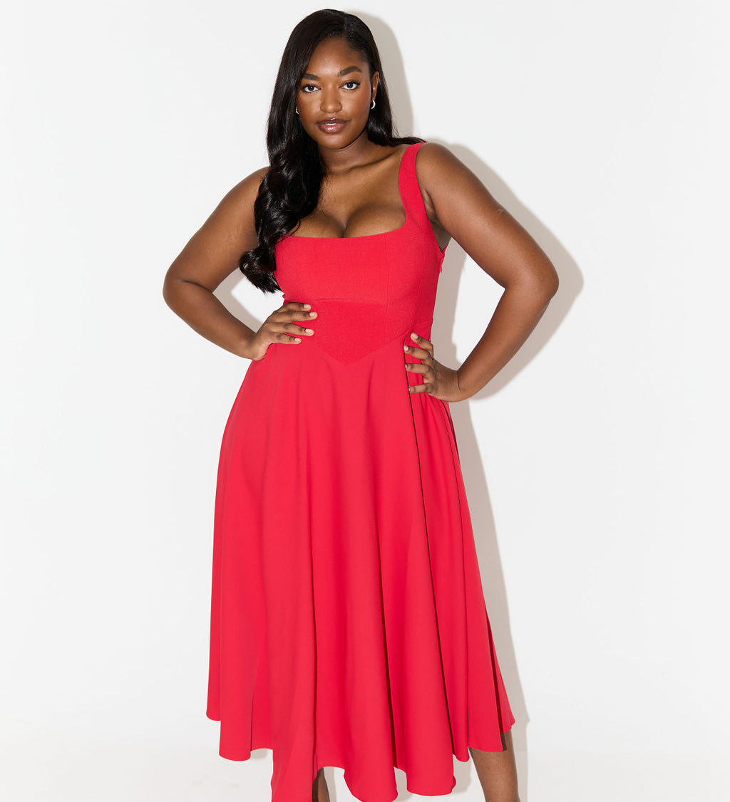 Brighid - Chic Midi Dress