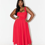 Justine - Chic Midi Dress
