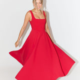 Justine - Chic Midi Dress