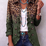 Kathleen - Leopard Gradient Blazer