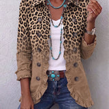 Caoimhe - Caramel Gradient Leopard Blazer