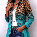 Kathleen - Leopard Gradient Blazer