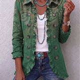 Mairead - Green Paisley Blazer