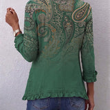 Mairead - Green Paisley Blazer