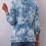 Emer - Sky Blue Tie-Dye Blazer