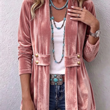 Orla - Sheen-Finished Open Blazer