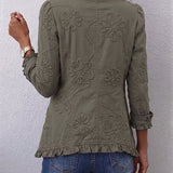 Eileen - Floral Embroidered Blazer
