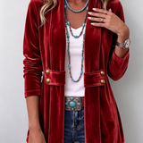 Orla - Sheen-Finished Open Blazer