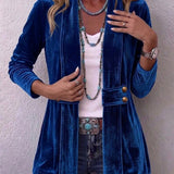 Orla - Sheen-Finished Open Blazer