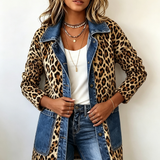 Aine - Leopard Print Long Jacket