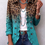 Kathleen - Leopard Gradient Blazer