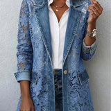 Aisling - Floral Cut-Out Blazer