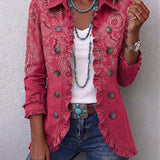 Eimear - Berry Paisley Blazer