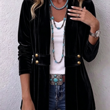 Orla - Sheen-Finished Open Blazer