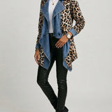 Sorcha - Leopard Print Waterfall Jacket