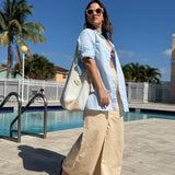 Oversized 100% Cotton Linen Shirt