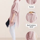 Oversized 100% Cotton Linen Shirt