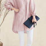 Oversized 100% Cotton Linen Shirt