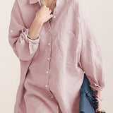 Oversized 100% Cotton Linen Shirt