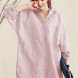 Oversized 100% Cotton Linen Shirt