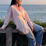 Oversized 100% Cotton Linen Shirt