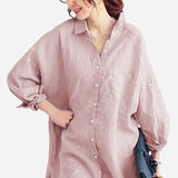 Oversized 100% Cotton Linen Shirt
