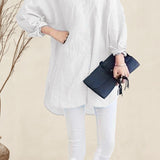 Oversized 100% Cotton Linen Shirt