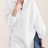 Oversized 100% Cotton Linen Shirt
