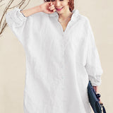 Oversized 100% Cotton Linen Shirt