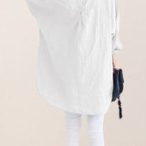 Oversized 100% Cotton Linen Shirt