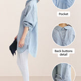 Oversized 100% Cotton Linen Shirt