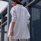 Oversized 100% Cotton Linen Shirt