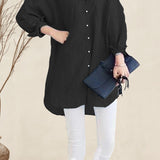 Oversized 100% Cotton Linen Shirt