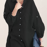 Oversized 100% Cotton Linen Shirt