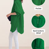 Oversized 100% Cotton Linen Shirt