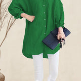Oversized 100% Cotton Linen Shirt