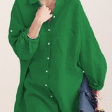 Oversized 100% Cotton Linen Shirt