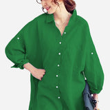 Oversized 100% Cotton Linen Shirt