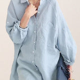 Oversized 100% Cotton Linen Shirt
