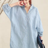 Oversized 100% Cotton Linen Shirt