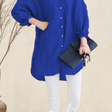 Oversized 100% Cotton Linen Shirt