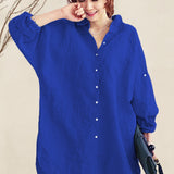 Oversized 100% Cotton Linen Shirt