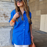 Oversized 100% Cotton Linen Shirt